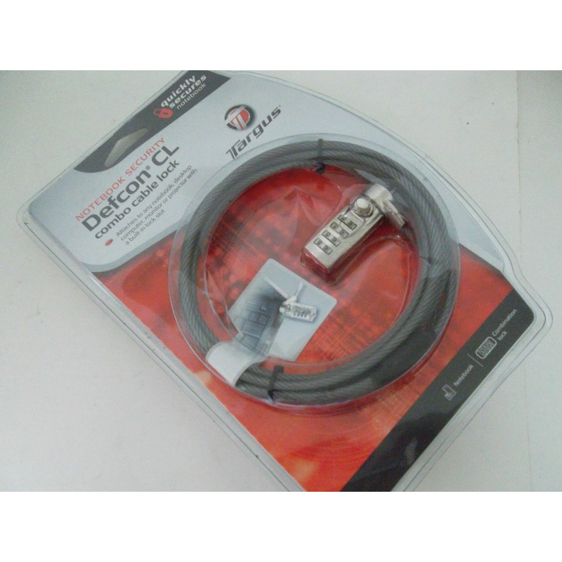 Targus Notebook Monitor PC Security Defcon CL Combo 6.5 ft