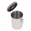 Coffee Canister 1.8L Stainless Steel Airtight Coffee Bean Storage Container