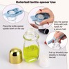Kesell 2Pcs 50 ml Clear Roll On Bottles Roller Ball