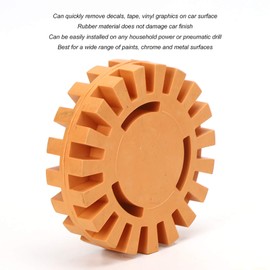 Sticker Removal Wheel, Rubber Tracer, Sticker Removal, Tire Eraser, 3.9 inches (100 mm), Diameter 3.9 inches (100 mm), Boat Airport Aircraft Seal, Electric Drill
