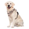 Funfox Dog Harness Large No Pull, Adjustable 2 Clips Anti-Pull