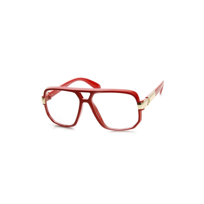 zeroUV Classic Square Frame Plastic Clear Lens Blue Light Aviator