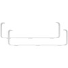 2 x 220 x 90 mm flat duct brackets for