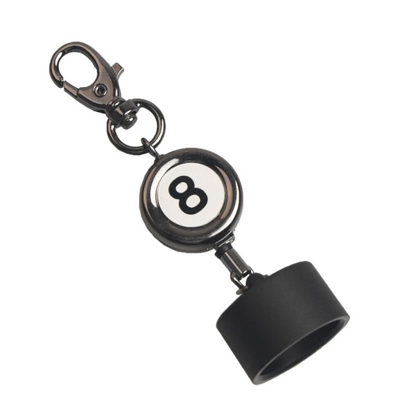 LAKE OF FIRE Billiard Chalk Holder，Pool Chalk Holder with Retractable