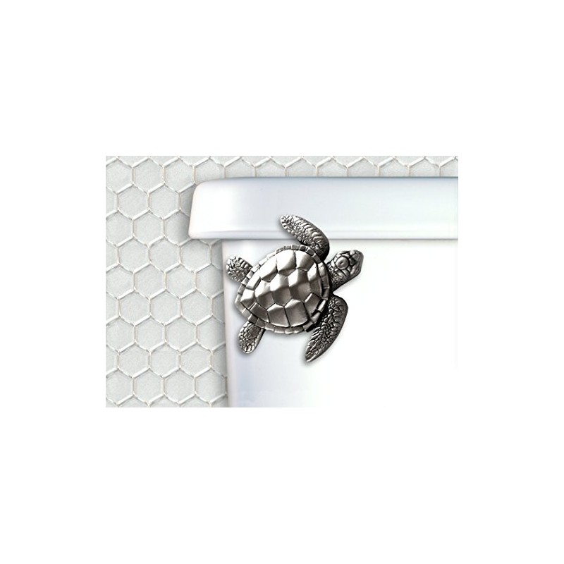 Functional Fine Art Turtle Toilet Flush Handle Front Mount in