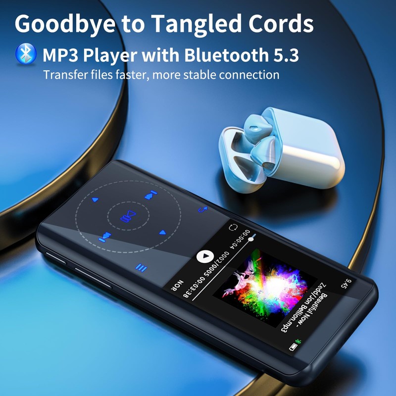 RUIZU 32GB MP3 Player with Bluetooth 5.3: Portable Music Player