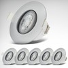 B.K.Licht - Set of 6 LED Recessed Spotlights, 230 V,