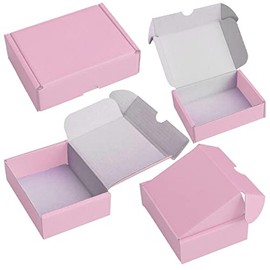 25 x F5 8x6x4" Postal Pip Box Die Cut Pink Cardboard Mailing Shipping