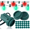 Threlaco 100 Pcs Christmas C9 C7 Socket Cap Light Bulbs