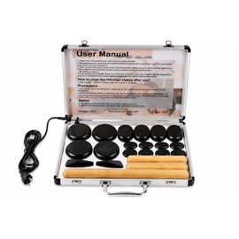 Freudeere 21Pieces Hot Stones Massage Set,Hot Stones Massage Warmer Kit