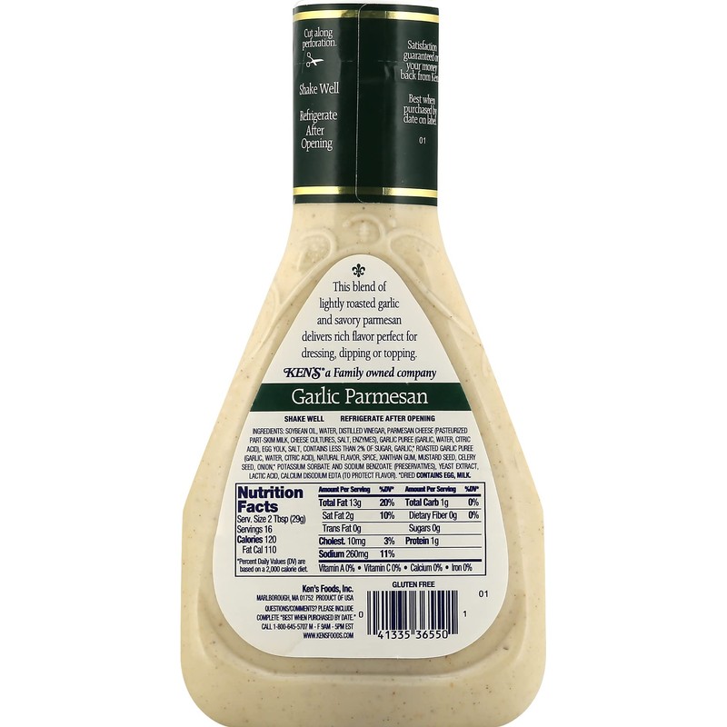 Ken's Steak House, Garlic Parmesan Dressing, 16 Ounce