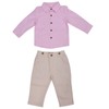 Baby Boy Gentleman Outfit Children Exquisite Stripe Shirt Suspender Pants