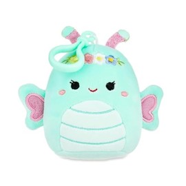 Squishmallows Reina The Butterfly 3.5 inch Clip, Easter Squad