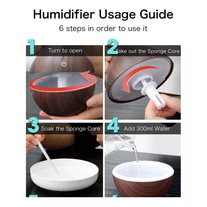 Humidificador y Difusor de Aceites Esenciales | Eléctrico para el