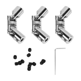 3Pcs 5mm to 5mm Inner Dia Rotatable Universal Steering Shaft U Joint Coupler for RC Model Car Boat