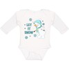 inktastic Let It Snow Snowman Long Sleeve Creeper 12 Months