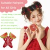 20 Pcs Watermelon Hair Clips - Fruit Theme Pattern Hair