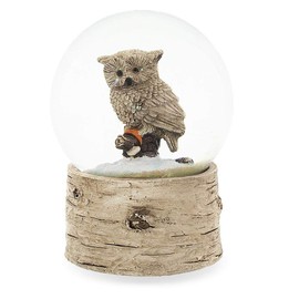 BestPysanky White Owl Snow Globe
