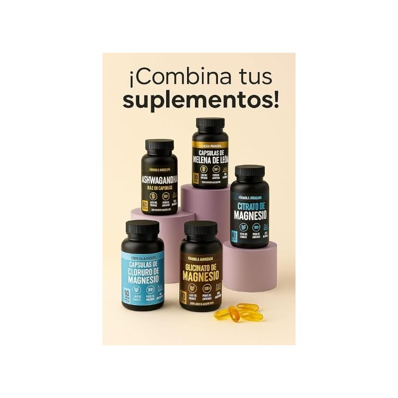 Citrato de Magnesio y Potasio | 60 Cápsulas | Fórmula