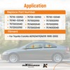 maXpeedingrods 4Pcs Weatherstrip Window Molding Trim Seal Belt for Toyota