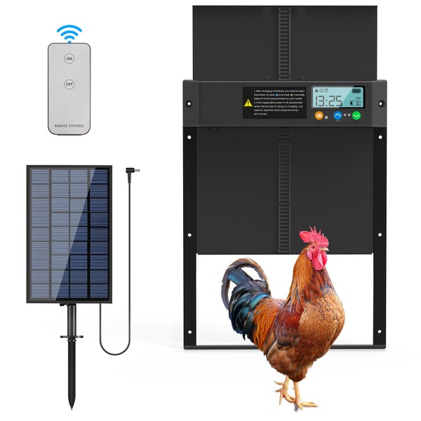 Automatic Chicken Coop Door Solar Powered, Mollan Automatic Chicken Door