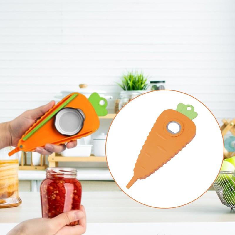 Carrot Shaped Magnet Jar Opener for Weak Hands, Multifunctional Magnetic