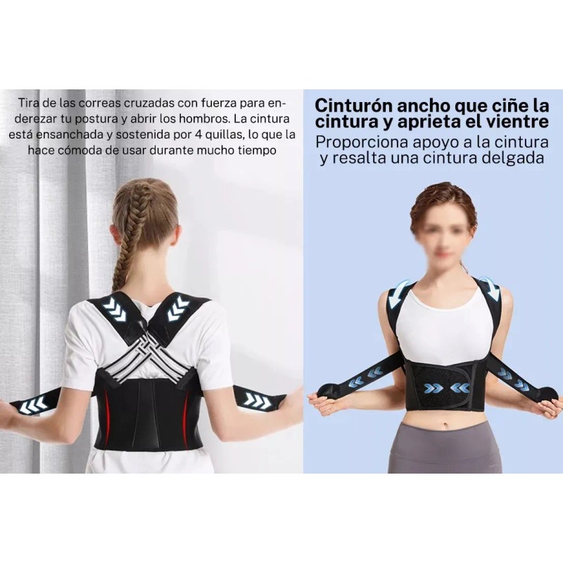 Chaleco Corrector De Postura Ortopédico Faja Lumbar Unisex