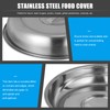 Stainless Steel Steak Serving Cover 2pcs Metal Steam Basting Cover