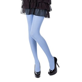 Romartex Women's Colourful Opaque 40 Denier Tights, XL, light blue