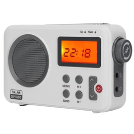 Radio Reloj Despertador, Subwoofer Am/FM Portátil Radio HiFi con Antena, Reloj de Frecuencia Multifuncional con Pantalla LCD con Función de Retroiluminación, para Familiares/Amigos