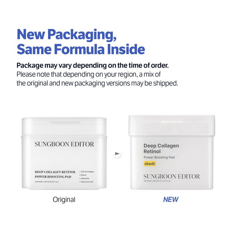 SUNGBOON EDITOR [SUNGBOON EDITOR]*renewal* Deep Collagen Retinol Power Boosting Pad