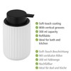 WENKO Belluno Liquid Soap Dispenser, Refillable Ceramic Soap Dispenser with