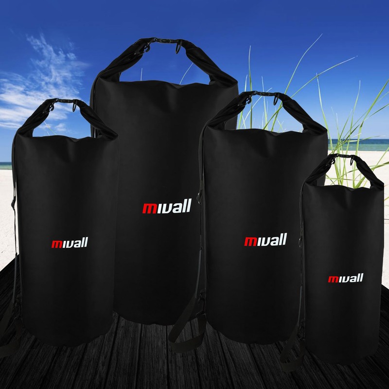 Mivall Waterproof Pack Bag Duffel Bag, Transport Bag 10/20/30/50 Litres