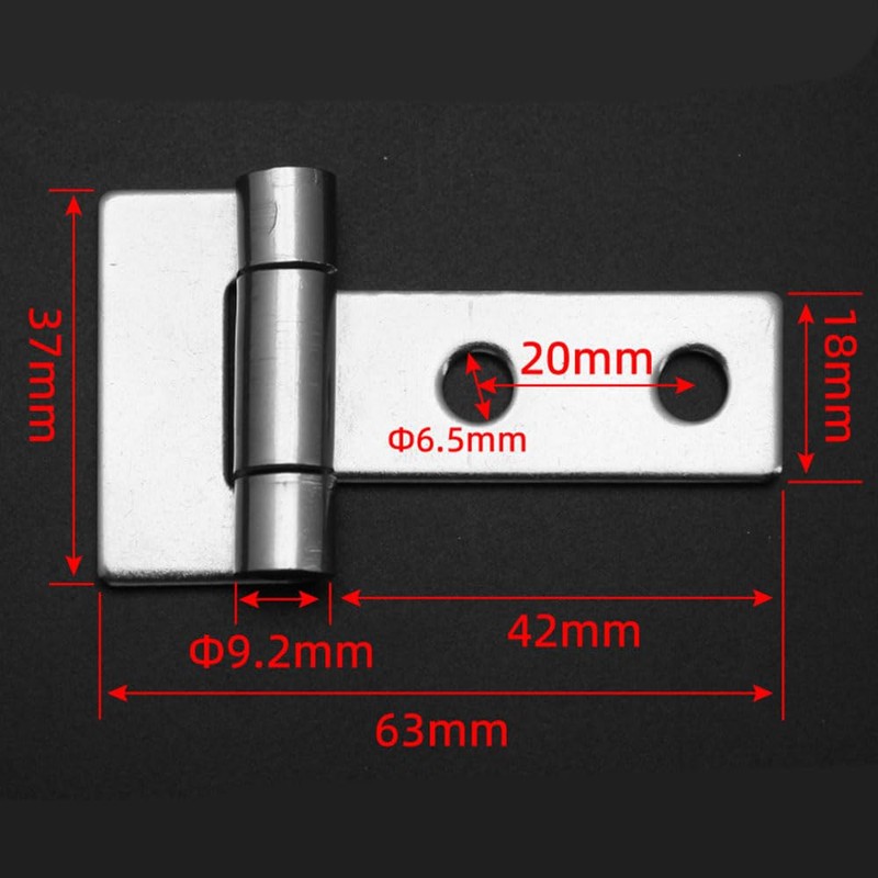 2 Pcs T Strap Hinges Shed Door Hinges Bearing Hinges