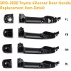 Slaction For Lexus GX460 2010-2021 Outside Door Handle Four-Piece Package