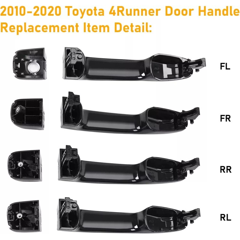 Slaction For Lexus GX460 2010-2021 Outside Door Handle Four-Piece Package