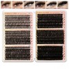708 Pieces Cluster Lashes Kit, 30-40-50-60-80-100D Fluffy Russian Lashes Extensions,