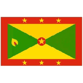 Grenada National Flag 5ft x 3ft by Klicnow