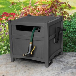 Suncast Smart Trak 225 ft. Gray Retractable Free Standing Hideaway Hose Reel