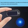 ANKIA 2PCS Solar Power Fake Car Alarm LED Light, Simulated