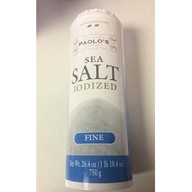 PAOLO'S GOURMET SEA SALT (IODIZED) (FINE)