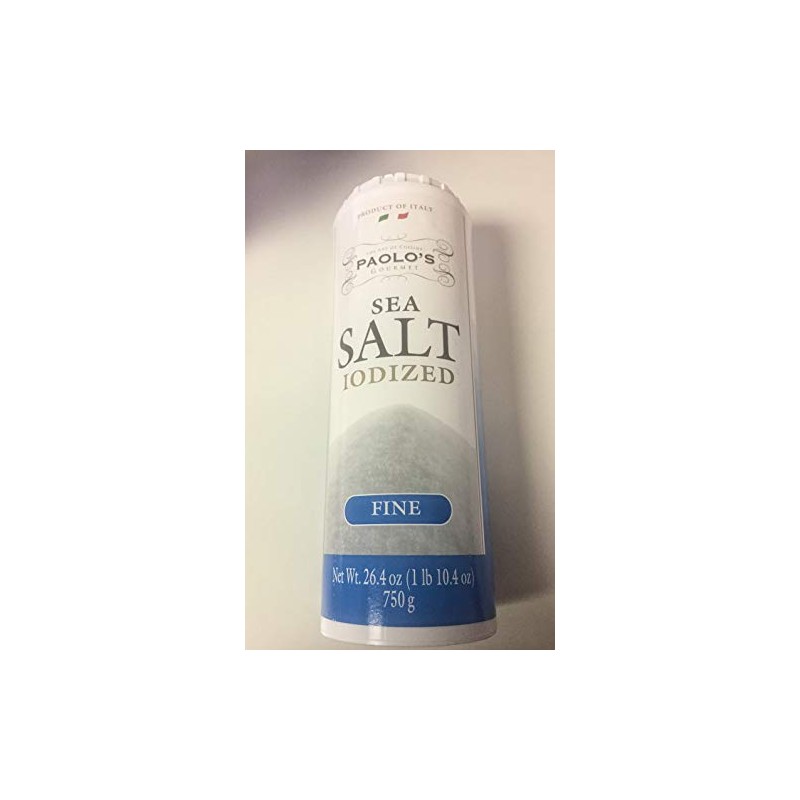 PAOLO'S GOURMET SEA SALT (IODIZED) (FINE)