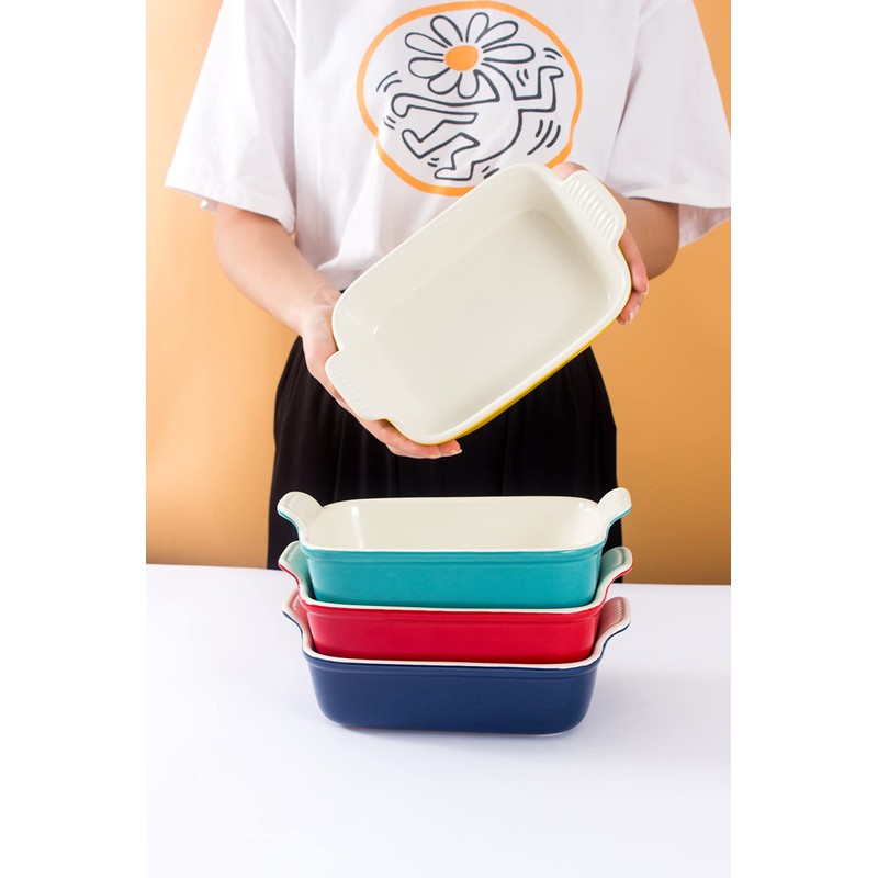 Baking Dish for Oven 9 inch Rectangular Casserole Dish Lasagna