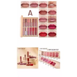Set De 12 Labiales Mate De Larga Duración Pintalabio Regalo