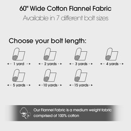 Pico Textiles 1 Yard Red and Black Tartan Plaid Flannel Fabric - 60" Wide - 100% Cotton - Sold by The Yard - for Shirts, Scarves, Pajamas & Receiving Blankets