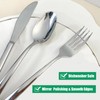 Travel Utensils with Case, 4-Piece Reusable Stainless Steel Cutlery Set