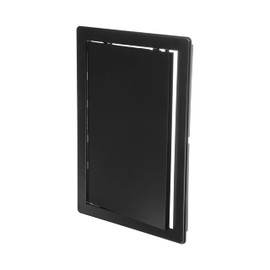 ECOPRO VENT 8" x 12" Black Plastic Access Panel. Service Shaft Door Panel. Plumbing, Electricity, Heating, Alarm Wall Access Panel for Drywall. Bathroom Services Access Hole Cover.