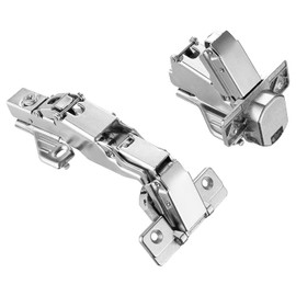 Luokim 165 Degree Lazy Susan Mepla Cabinet Hinge Full Overlay Screw-On Corner Base Face Frame Hafele Kitchen Hinges 2Pcs
