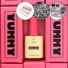 classic nail Yogomayo Yami Matte Top Gel Wipe Type Matte Top + 30 Parts / 요고마요 야미 매트탑젤 와이프타입 무광탑+파츠30개