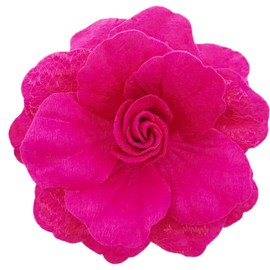 Flower Brooches Pins, Velvet Camellia Flower Brooches Lace Lapel Brooch Pin Women's Brooches Pins for Wedding Party Dance Banquet Elegant Dress Suit Hat Bag Accessories Jewelry Gifts